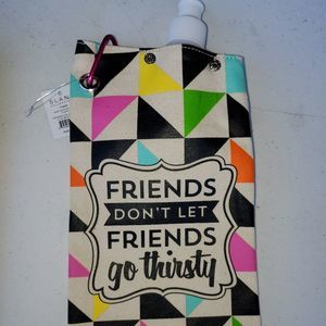 NWT LG Canvas Bota Bag Water Bottle